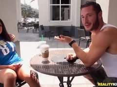 Arsch, Tussi, Braunhaarige, Pummelig, Schwanz, Hardcore, Muschi, Rasiert