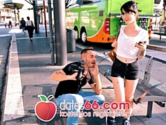18 años, Amateur, Tetas grandes, Morena, Alemán, Al aire libre, Público, Realidad