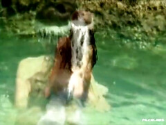 Playa, Belleza, Clásico, Garganta profunda, Polla, Hembra, Pezones, Solo