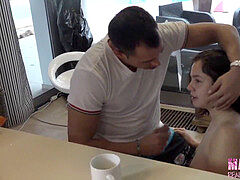 ぽっちゃり, フェラチオ, 茶髪の, ぽちゃ, ヨーロピアン, パーティ, 現実, スペイン人