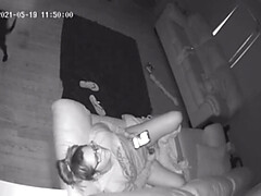 Grosse titten, Geschnappt, Frau, Fingern, Milf, Muschi, Spion, Taboo