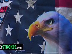 Stepdad & stepdads teach naughty Khloe Kapri how to handle a hard dick in a wild threesome