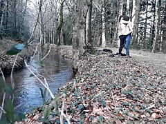 素人, フェラチオ, ヨーロピアン, フランス人, 面白, キス, アウトドア, ソフトコア