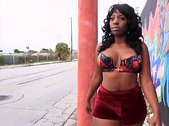 torrid & Sexy Ebony with Big Ass vs black manstick