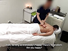 Emma Returns, Flirtatious MILF with Enormous Boobs and Butt Gets Massaged Again