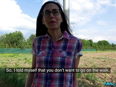 素人, お尻, フェラチオ, お金, アウトドア, 公共, ガリガリ