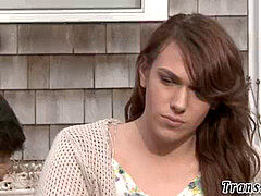 フェラチオ, エロティック, 手コキする, オナニー, シーメール, ティーン