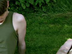 Большой член, Парочка, Геи, Ласковые ручки, Мастурбация, На природе, На публике, Тощие