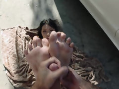 美女, 黒人, フェラチオ, 車, セレブ, イく瞬間, フェティッシュ, 自然山雀