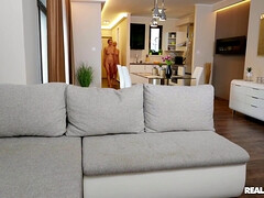 Incroyable, Cul, Blonde, Embrassement, Léchez, Chatte, Nénés, Mouillée