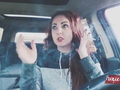 Coche, Hembra, Fetiche, Hd, Orgasmo, Público, Fumando, Chorro