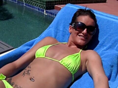 Inked brunette Brittany Jade getting fucked with legs spread