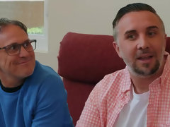 デカ尻, デカパイ, ブロンド, フェラチオ, 旦那, パーティ, オマンコ, 妻