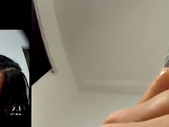 Grote mammen, Masturbatie, Alleen, Tieten likken