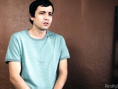 Blonde, Tir de sperme, Queue, Interracial, Embrassement, Léchez, Maman, Cheveux courts