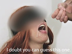 Playing guessing games with a friends girlfriend. She got mad, but she liked it!