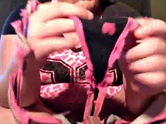 humiliate fat fagot licking cum panties
