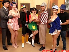 Grosser arsch, Grosser schwanz, Grosse titten, Blasen, Kompilation, Hundestellung, Milf
