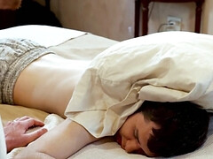 18, デカチン, フェラチオ, 浮気者, 爸, チン, 手コキする, なめる
