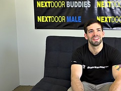 Enthousiasteling, Grote lul, Homo, Masturbatie, Spier, Alleen, Tatoeage