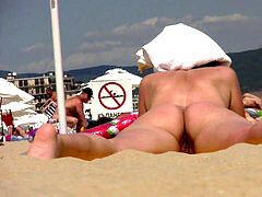 Amateur, Plage, Gros clito, Voyeur