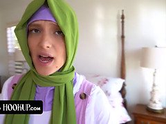 Innocent Muslim babe gets pounded in her bedroom while parents are out