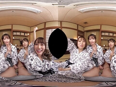 Japanese horny nymphs VR crazy porn