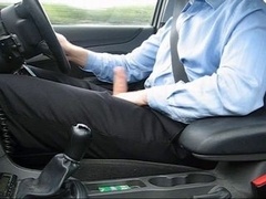 Car wank (with ejaculation at home)