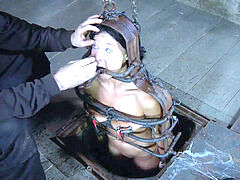 strappado, claustrophobia and orgasm predicament for captive