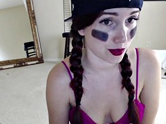 Lelu Love-WEBCAM: Baseball Pigtails Dildo Fucking Masturbati