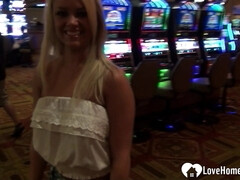 Picking up a raunchy babe at the casino