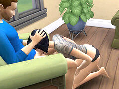 DDSims - friend romps bitch wife in front of husband - Sims four