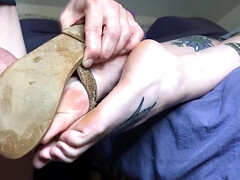 Sperm On Amazing Soles - Amateur Foot Fetish Sex