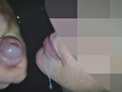 He fucked his sister-in-law in the living room. Dick in her mouth with a lot of cum