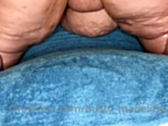 BBW granny anal dildo solo