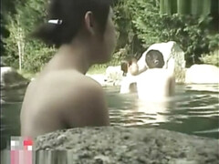 Flushing Bodies At Hot Spring Bath