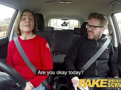 Fake Driving School Jealous learner with great tits wants hard fucking